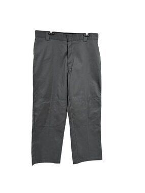 Dickies Loose Fit Double-Knee Twill Gray Work Pants Size 38x30